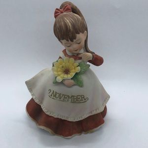 VTG Geo. Z. Lefton November Month Flower Girl
